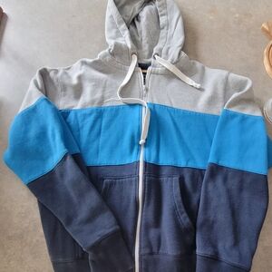 Bluenotes Gray and Blue Hoodie
